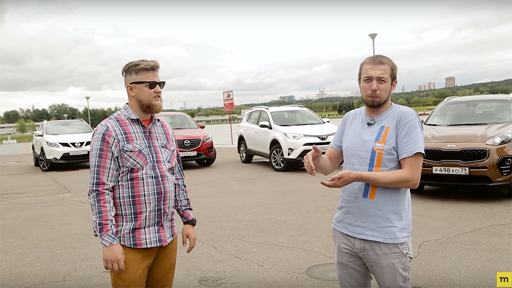 Тест-драйв Toyota RAV4, Mazda CX-5, Nissan Qashqai и Kia Sportage